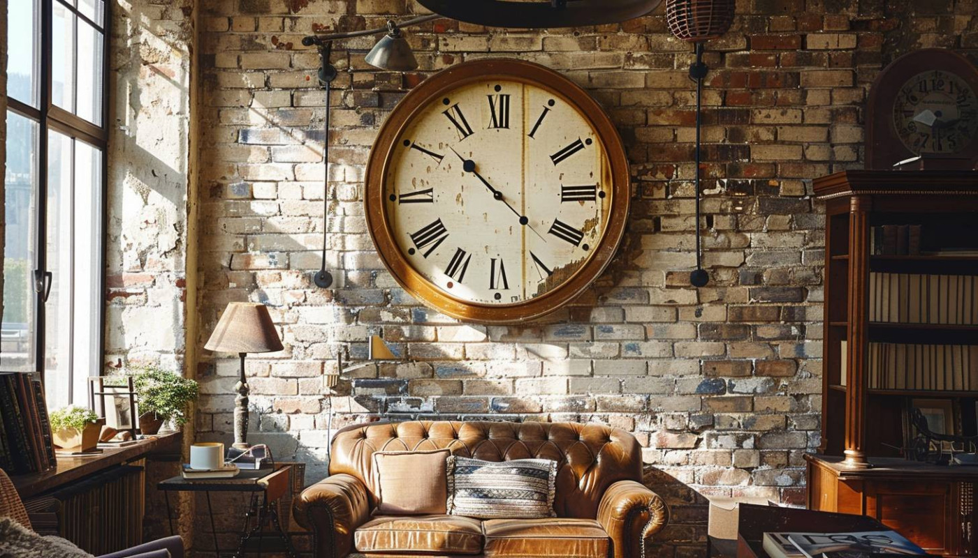 Kunst/Kultur - Die Rolle von großen und kleinen Vintage Wanduhren in der Inneneinrichtung